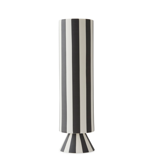 VASE-TOPPUHIGH-WHITE/BLACK