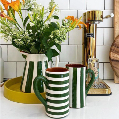 PITCHER-BOLD STRIPE 2L-DARK GREEN