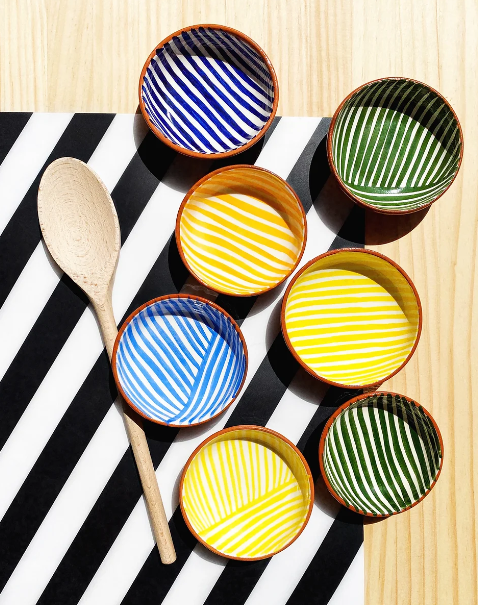 Stripe Mini Bowl - Blue