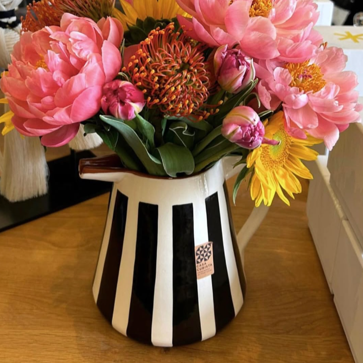 PITCHER-BOLD STRIPE-BLACK