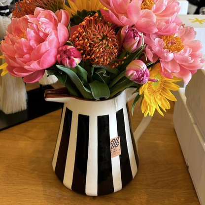 PITCHER-BOLD STRIPE-BLACK