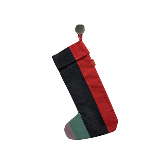 CHRISTMAS-STOCKING-BLACK/RED/GREEN