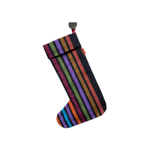 CHRISTMAS-STOCKING-MULTI NARROW STRIPE