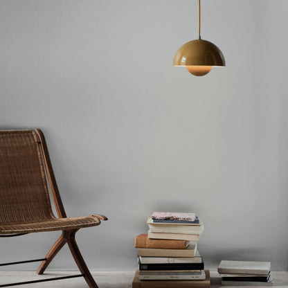 PENDANT-FLOWERPOT VP1-MUSTARD