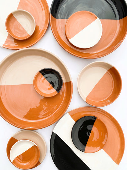 BOWL-DIPPED LARGE BOWL-BLACK