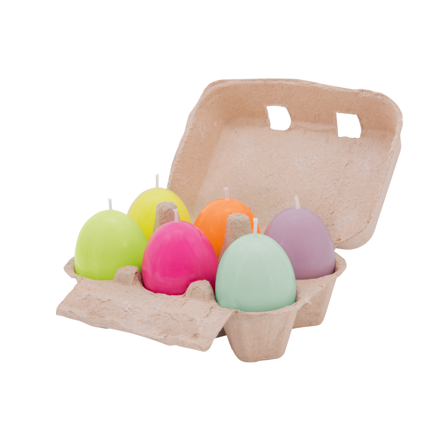 CANDLE-EGG CANDLE SET EDDY-SET OF 6