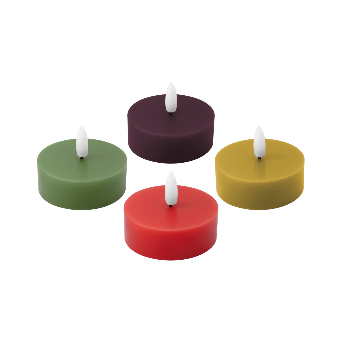 CANDLE-LED TEALIGHT LEVI-SET OF 4