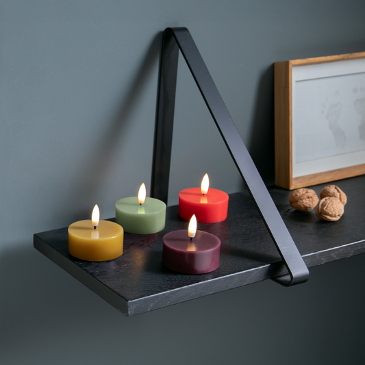 CANDLE-LED TEALIGHT LEVI-SET OF 4