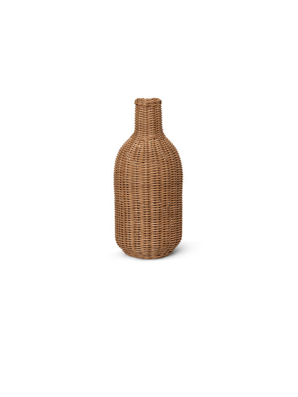 LAMP SHADE-BRAIDED-BOTTLE-NATURAL RATTAN