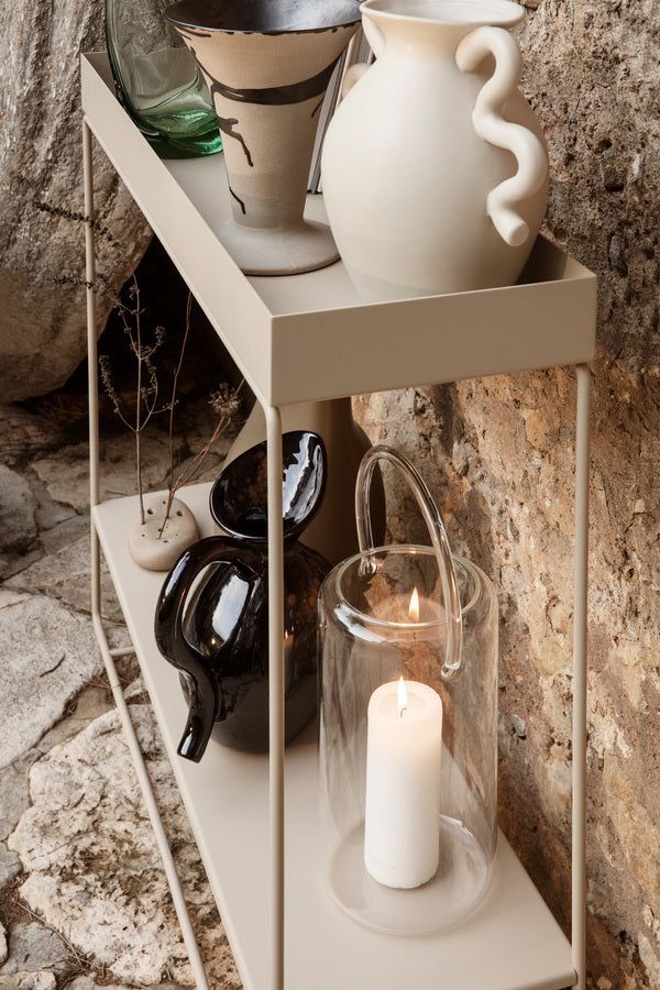 PLANT BOX-TWO TIER-LIGHT GREY