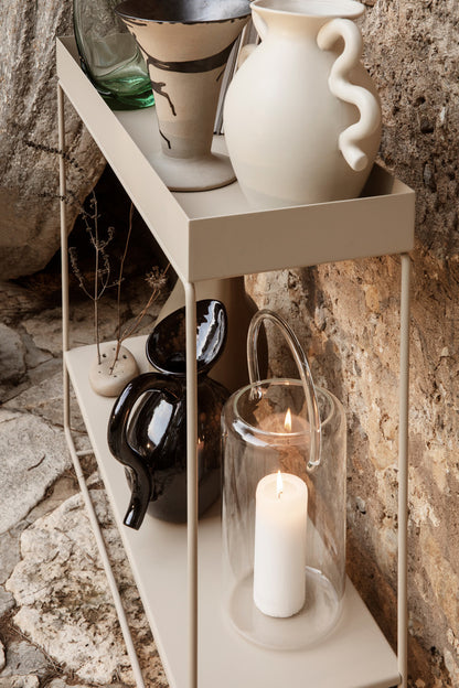 PLANT BOX-TWO TIER-LIGHT GREY
