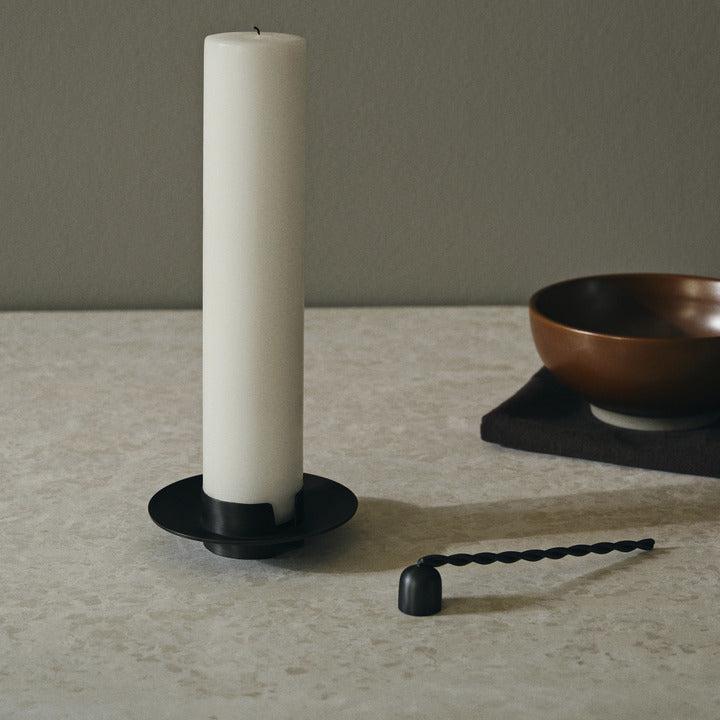 CANDLE SNUFFER-TWIST-BLACK BRASS