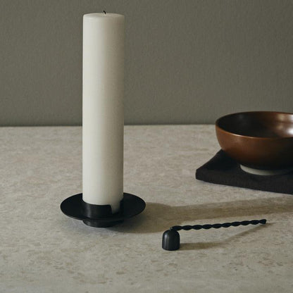 CANDLE SNUFFER-TWIST-BLACK BRASS