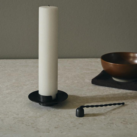 CANDLE SNUFFER-TWIST-BLACK BRASS