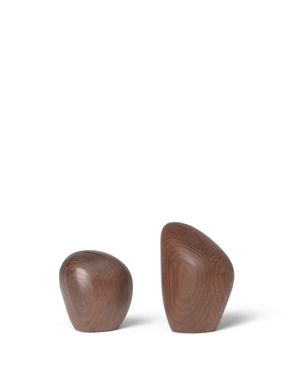 SHAKERS- CAIRN SALT & PEPPER SHAKERS-DARK BROWN-SET OF 2