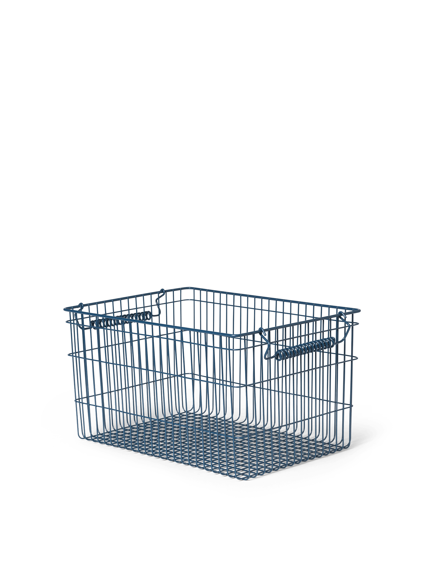 BASKET-CALA STACKABLE BASKETS-SET OF 2-DARK BLUE