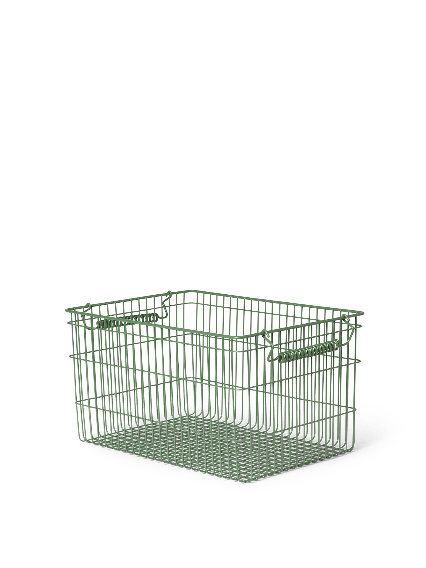 BASKET-CALA STACKABLE BASKETS-SET OF 2-GREEN