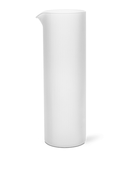 JUG-RIPPLE-WATER JUG-FROSTED