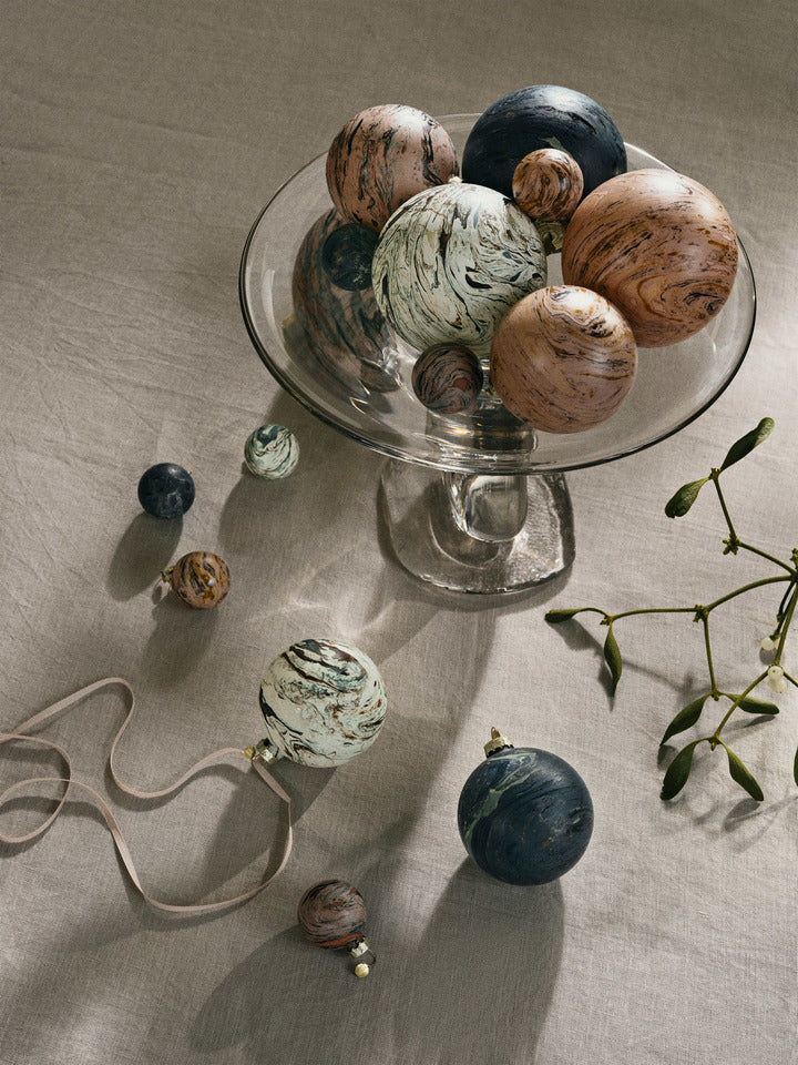 Marble Baubles-L-Set of 4-Mixed