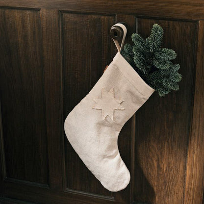 CHRISTMAS STOCKING-VELA-NATURAL