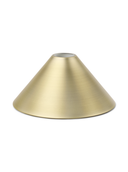 LAMP SHADE-CONE-BRASS