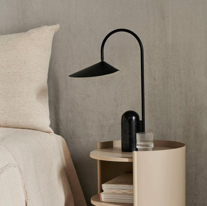 TABLE LAMP-ARUM-BLACK