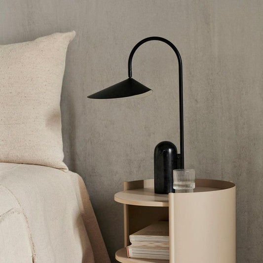 TABLE LAMP-ARUM-BLACK