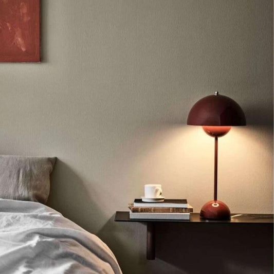 TABLE LAMP-FLOWERPOT TABLE LAMP VP3-RED BROWN