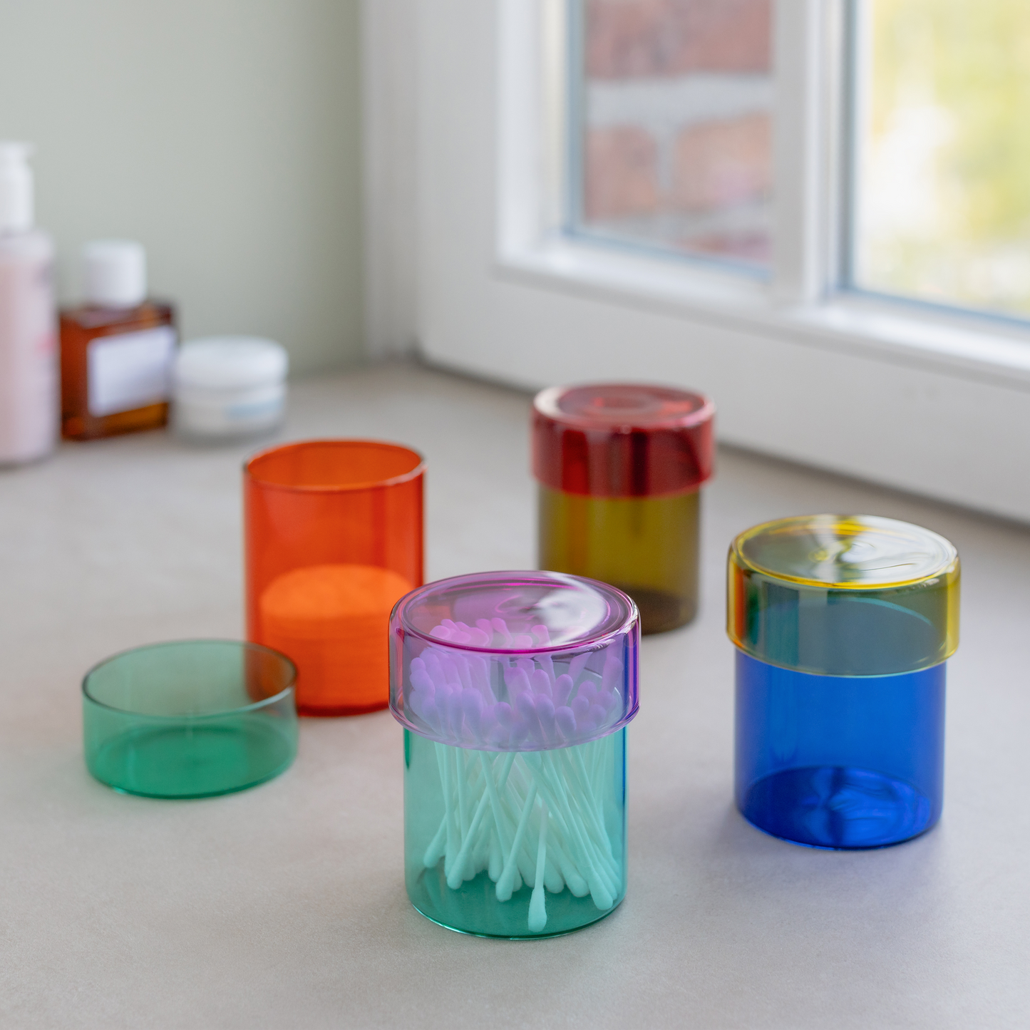 JAR-GLASS SET OF 4-COSIMA