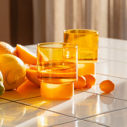 GLASSES-JILL YELLOW-SET OF 2