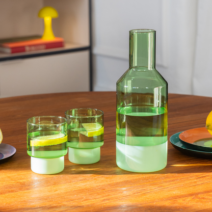 GLASSES-JILL GREEN-SET OF 2