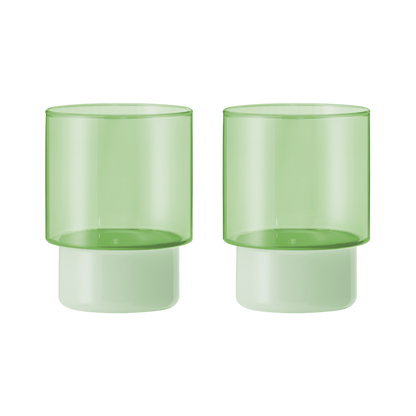 GLASSES-JILL GREEN-SET OF 2