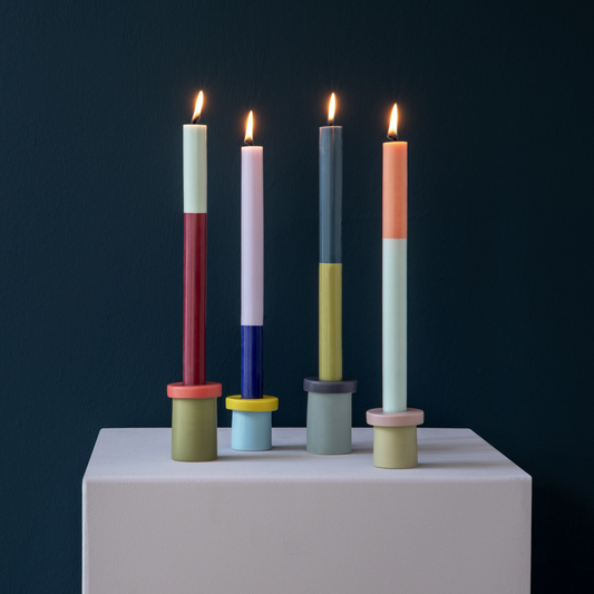 CANDLE HOLDERS-PIPPO SET OF 4