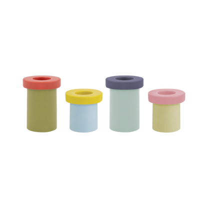 CANDLE HOLDERS-PIPPO SET OF 4