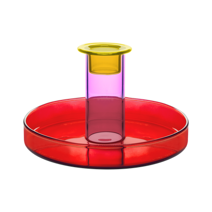 CANDLE HOLDER-LUCY RED