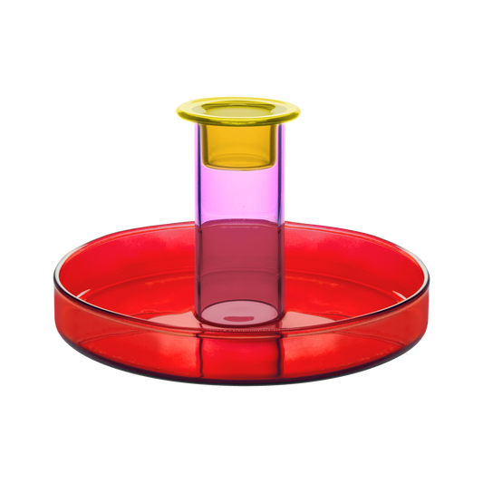 CANDLE HOLDER-LUCY RED