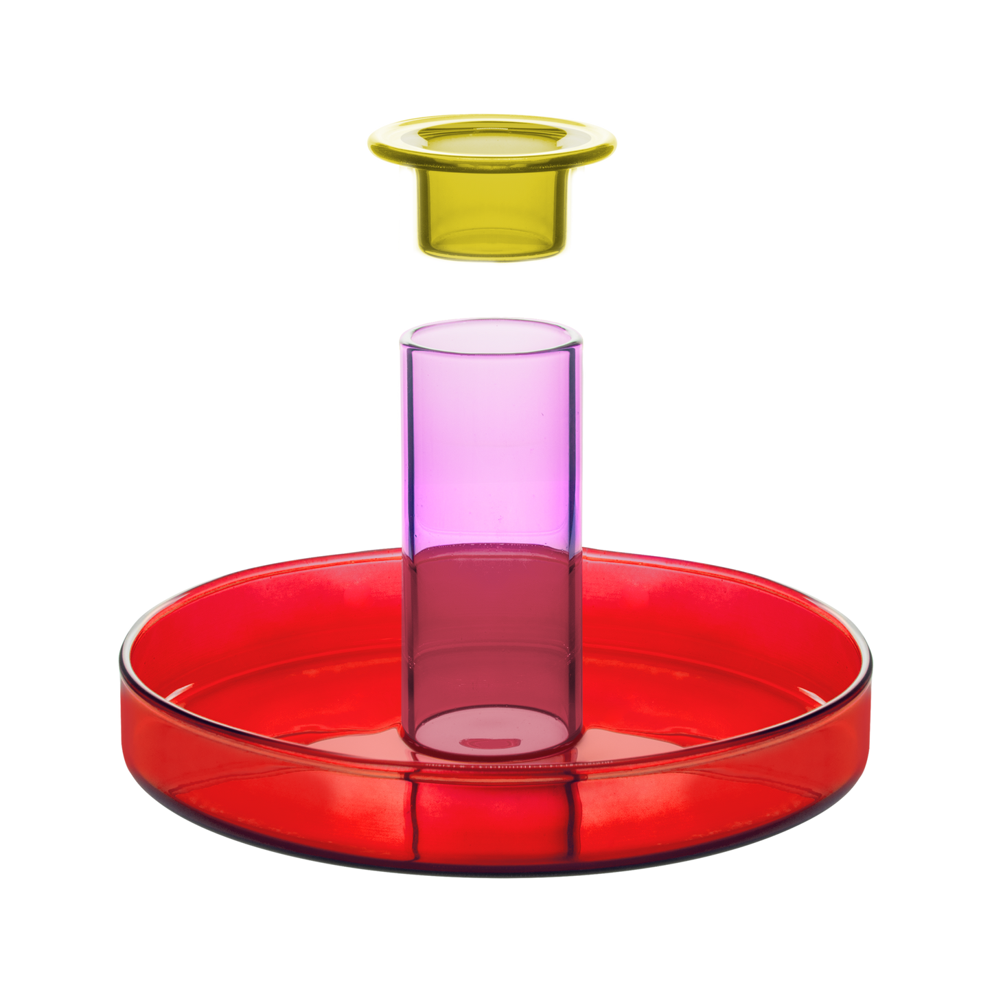 CANDLE HOLDER-LUCY RED