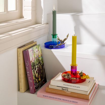 CANDLE HOLDER-LUCY RED