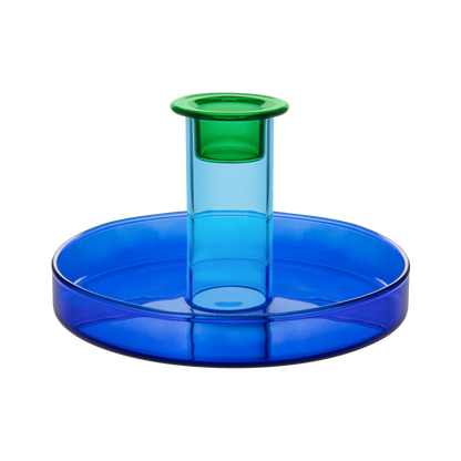 CANDLE HOLDER-LUCY BLUE