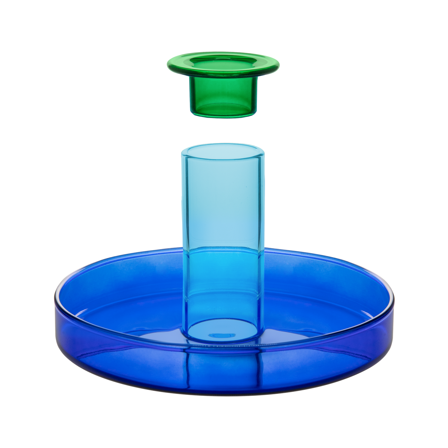 CANDLE HOLDER-LUCY BLUE