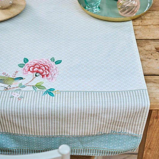 TABLE RUNNER-BLUSHING BIRDS-KHAKI