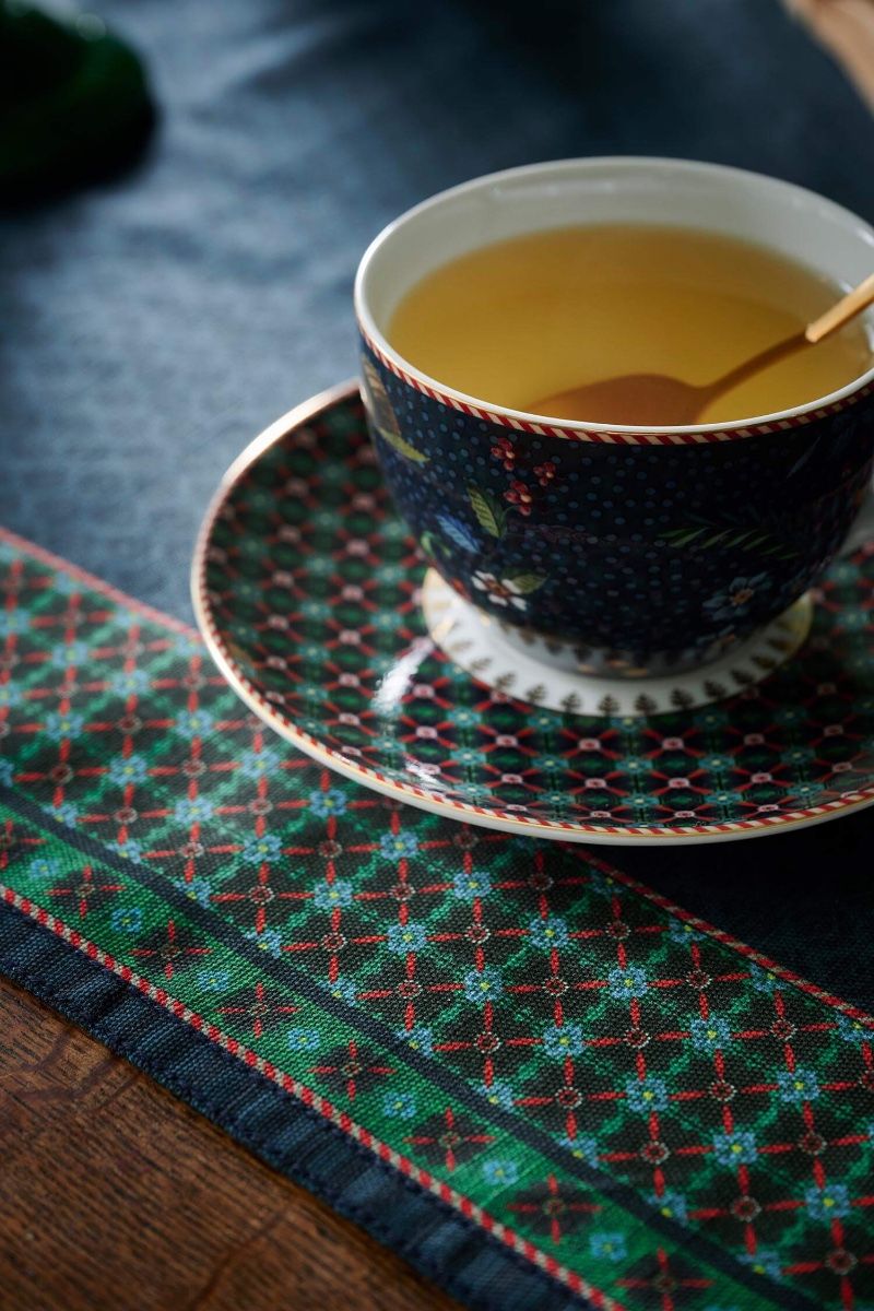 TABLE RUNNER-BERRY BLUES-BLUE-50 x 150 CM