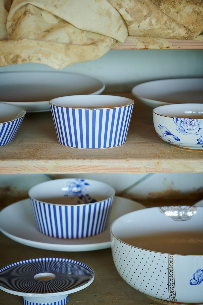 BOWL-ROYAL STRIPES DIAM.15-BLUE