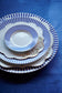 PLATE-ROYAL STRIPES-BLUE