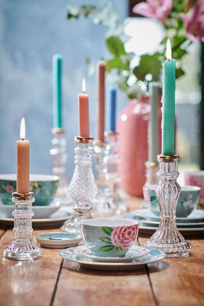 PLATE-TEA TIP BLUSHING BIRDS-BLUE