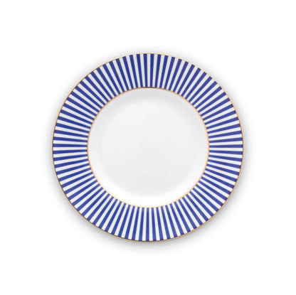 PLATE-ROYAL STRIPES-BLUE