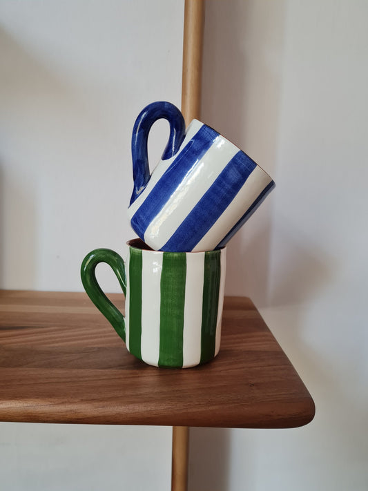 Bold Stripe Mug - Horizontal - Dark Green