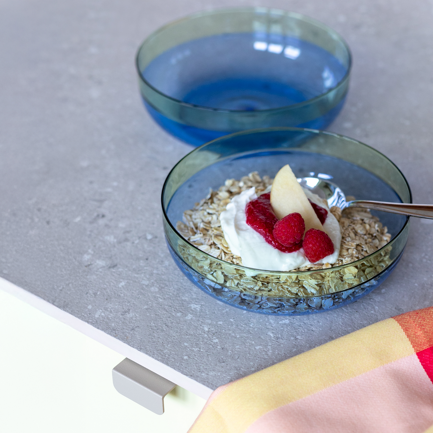 BOWL-SMALL GLASS BOWLS OCEAN-SET OF 2