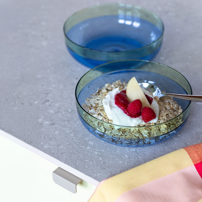 BOWL-SMALL GLASS BOWLS OCEAN-SET OF 2