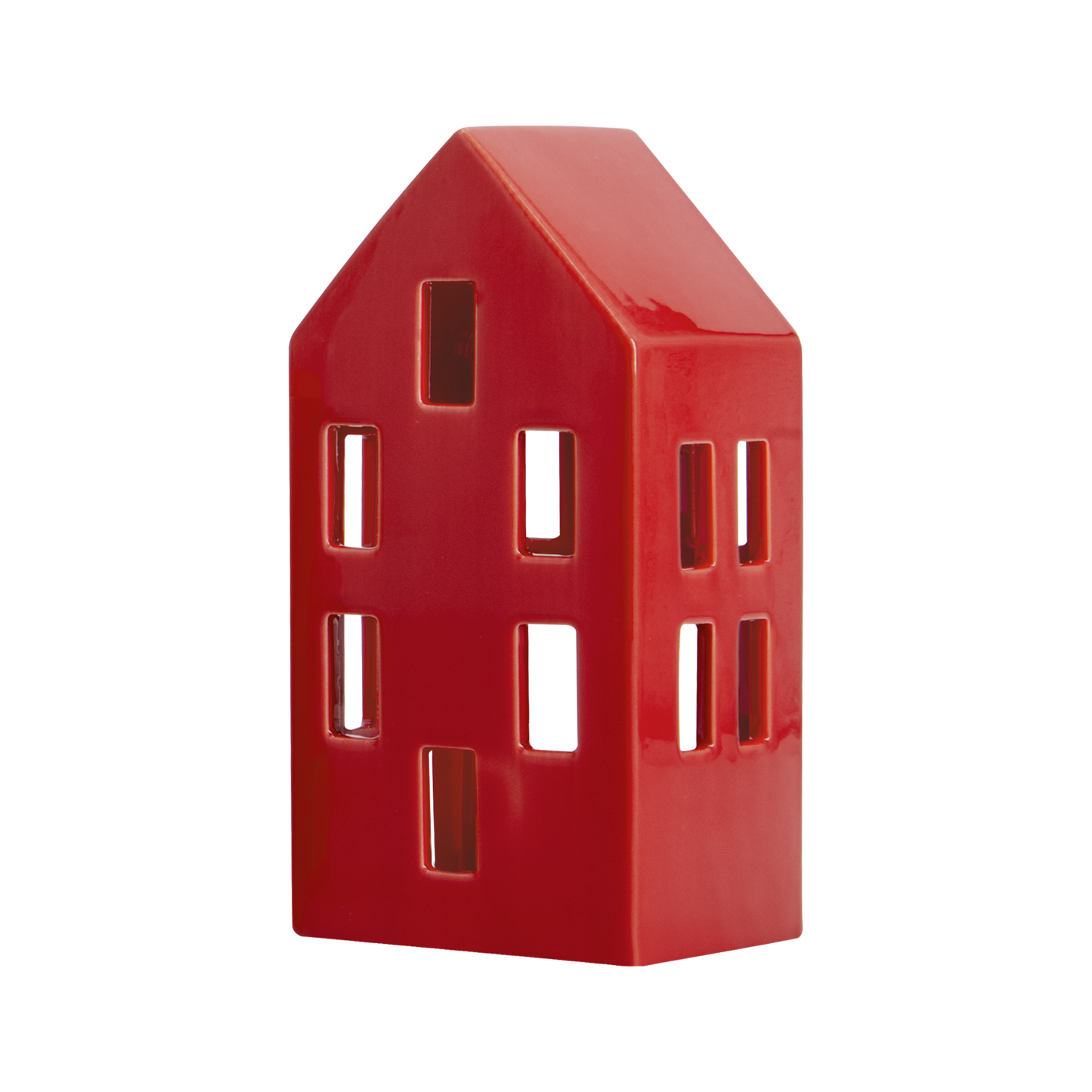 CANDLE HOLDER-HOUSE NYHAVN-RED